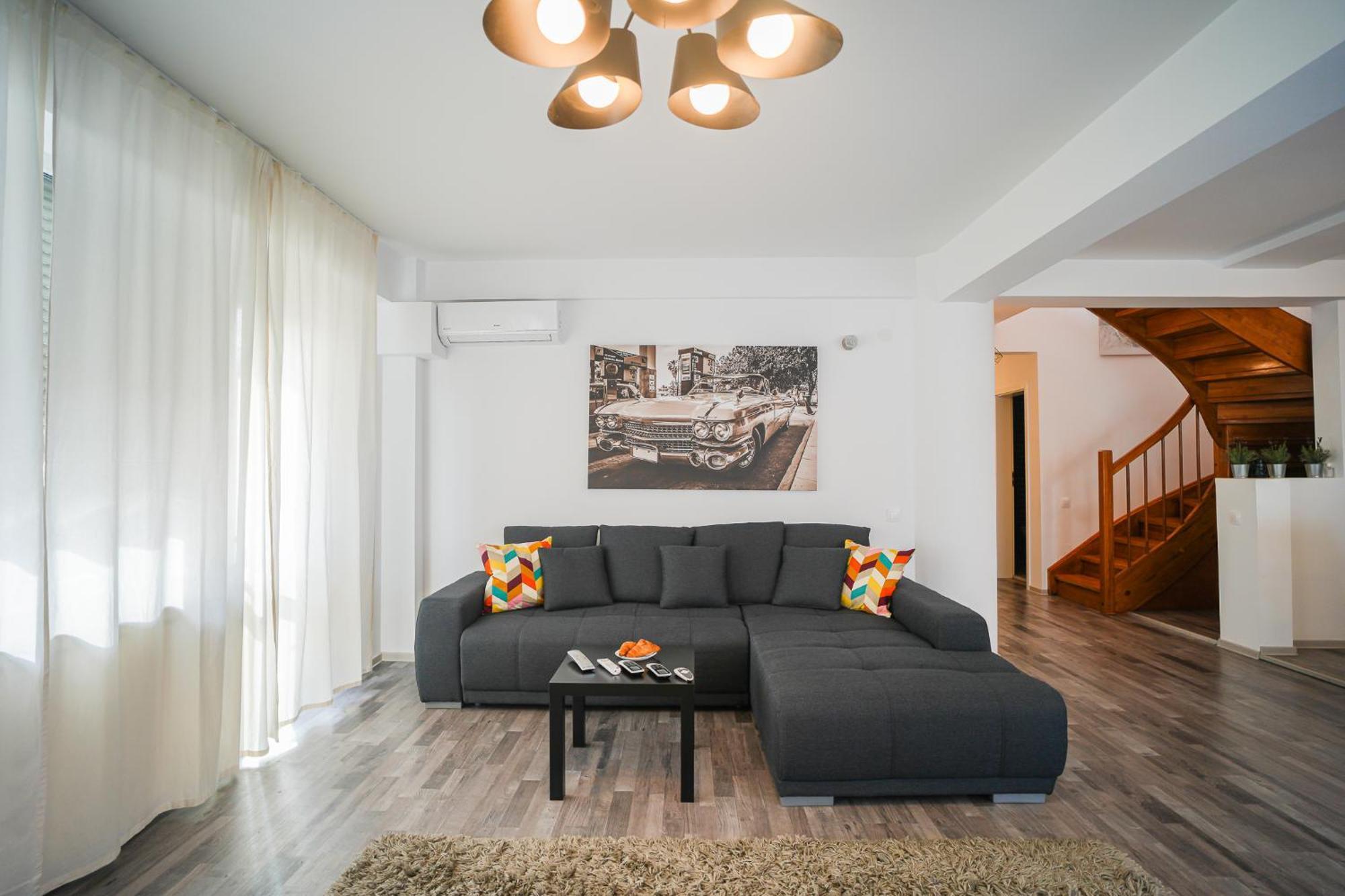 Penthouse With Huge Rooftop Terrace & City View Бухарест Экстерьер фото